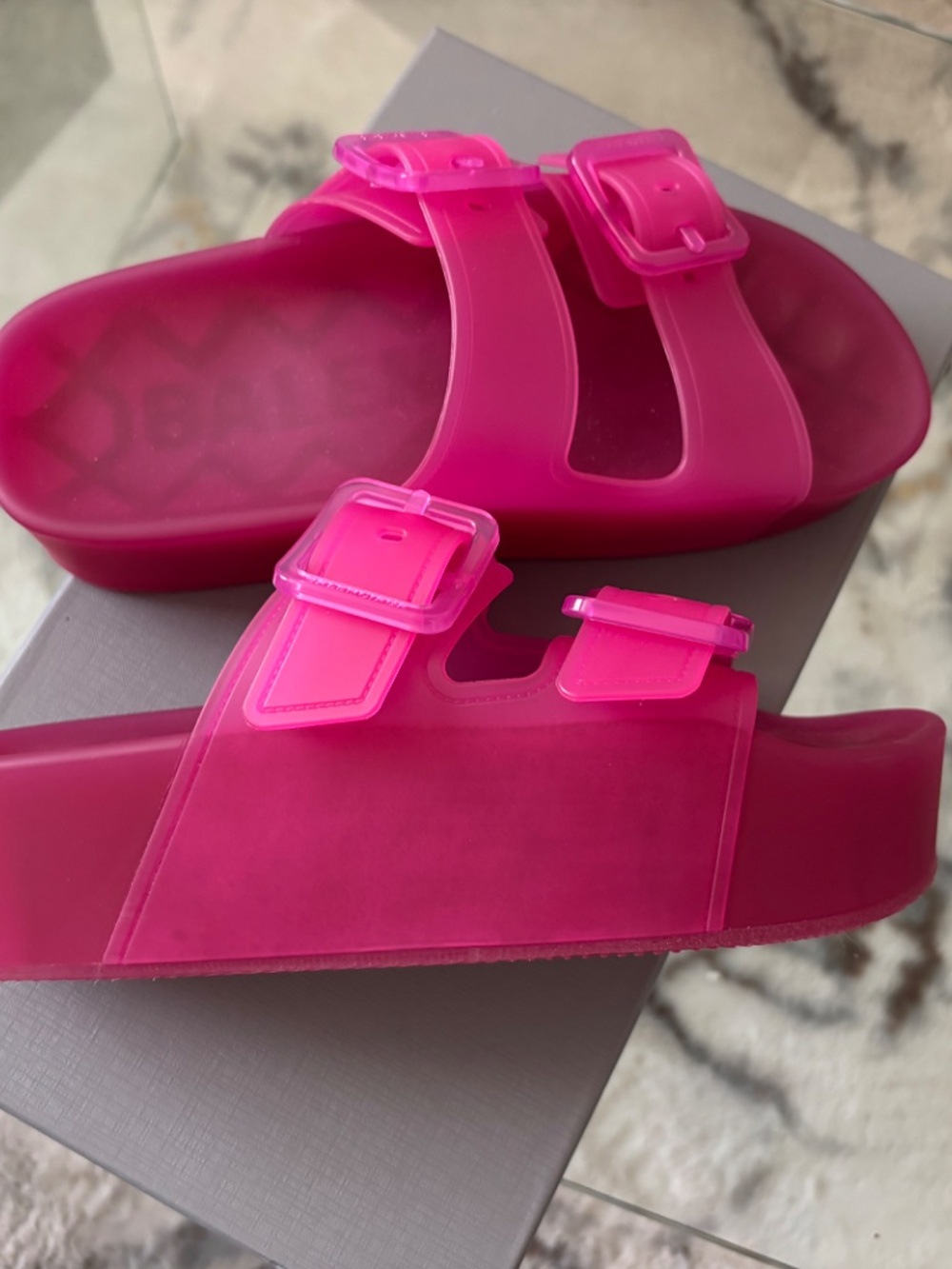 Balenciaga Platform Plastic Sandals View 3